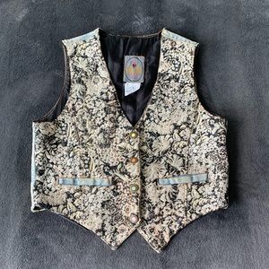 JouJou Vintage Denim & Tapestry Vest